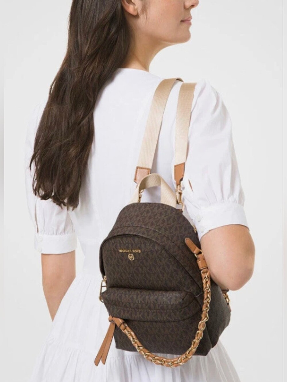 *MICHAEL Kors Slater Extra Small Messenger Backpack - With *Matching Wallet